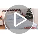 StarBedia Christmas Flannel Sheet Set King 100% Cotton Deep 16" Pocket Gray Deer
