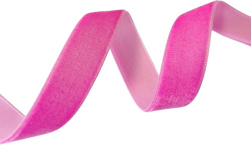 Abbaoww Hot Pink Velvet Ribbon - 10 Yards, 1 Inch Wide for Gift Wrapping & DIY Projects