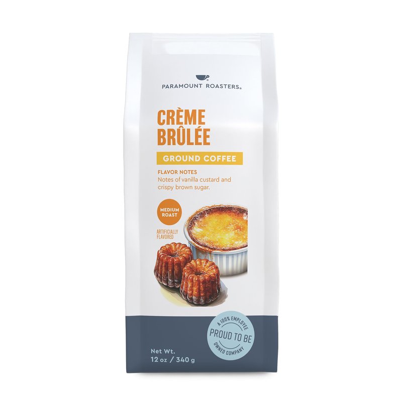 Paramount Roasters, Creme Brulee Flavored Ground Coffee, 12oz Medium Roast (Paramount Coffee Company)