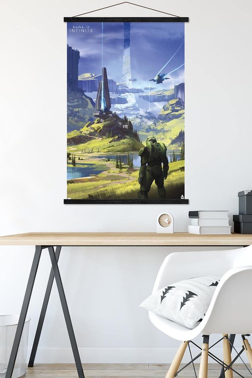 Trends International Halo Infinite - Master Chief Valley Wall Poster with Magnetic Frame