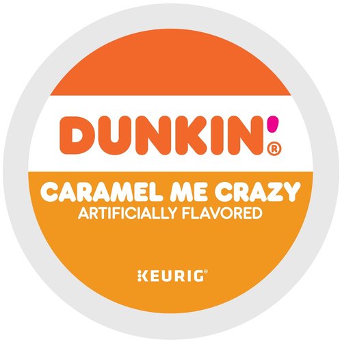 Dunkin' Caramel Me Crazy Coffee - 88 Flavorful Keurig K-Cup Pods for a Sweet Brew
