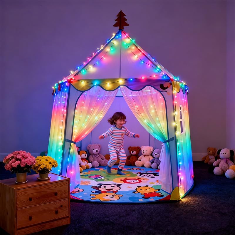 Skiennix 300LED Fairy Curtain Lights - 9.8x9.8Ft Warm White USB String Lights with Remote & Timer for Indoor/Outdoor Decor