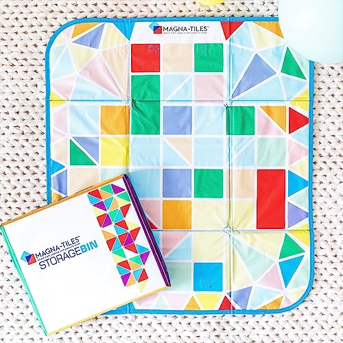 Collapsible Toy Storage Bin and Interactive Play Mat for Kids