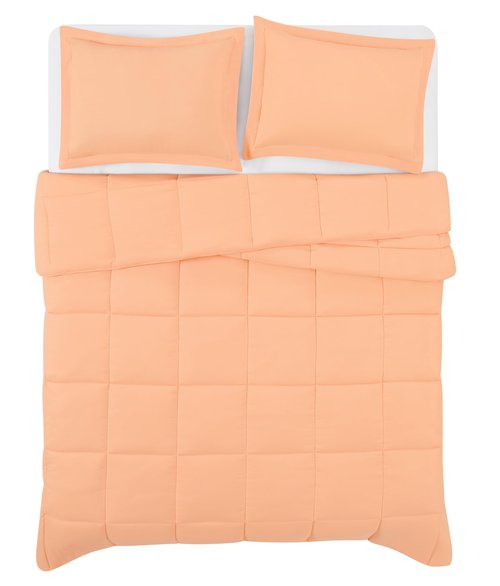 TRULY SOFT Everyday Reversible Peach King 3 Piece Comforter Set