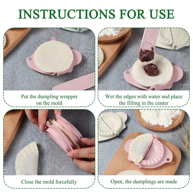 Dumpling and Steamed Bun Mold Set with Filling Spoons Kitchen Tool