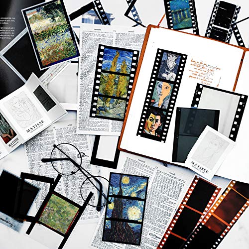 Retro Film Strip Stickers - 5 Pack Camera Photo Border Decals