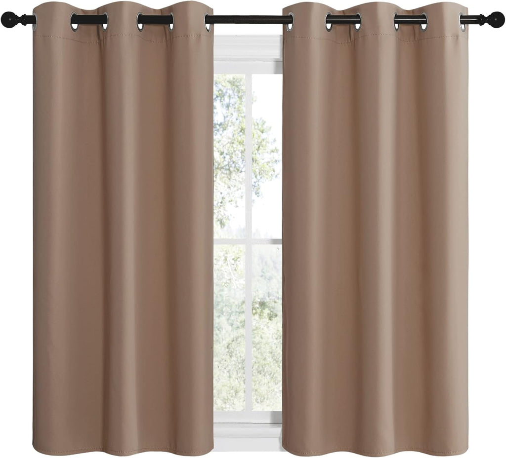 NICETOWN Blackout Curtains - Thermal Insulated Grommet Drapes for Kitchen or Bedroom | Set of 2, 42x48 Inch