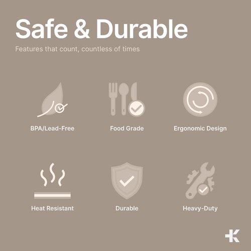 Bakken Disposable Cutlery Set - 180 Heavy-Duty Plastic Utensils | BPA-Free, Heat-Resistant, Clear