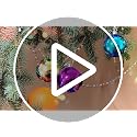1.2-Inch Mini Christmas Ball Ornaments - 24-Pack Glitter Holiday Decor