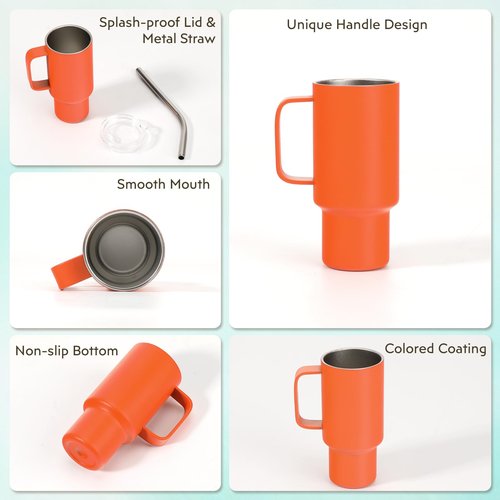 STFALI Cute Shot Glasses with Handle 2 oz, Mini Shot Tumbler with Lid and Straw, Kawaii Insulated Tumblers for Espresso Coffee Spirits Cute Stuff Funny Gifts (6 Pack-B)