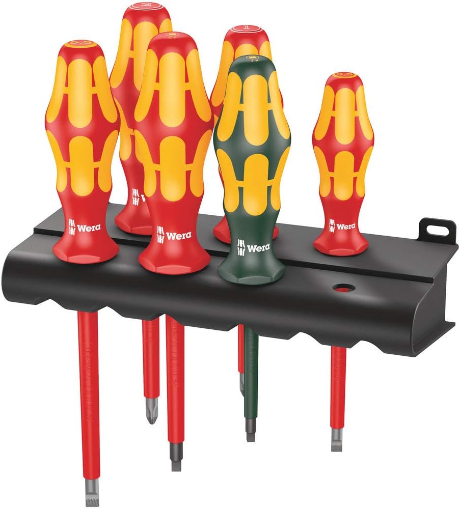 Wera Kraftform Plus Insulated Screwdriver Set - 6-Piece Professional Tool Kit