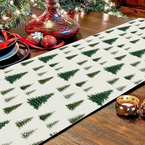 GAGEC Christmas Table Runner 13 x 120 Inch Winter Holiday Decor for Dining Table