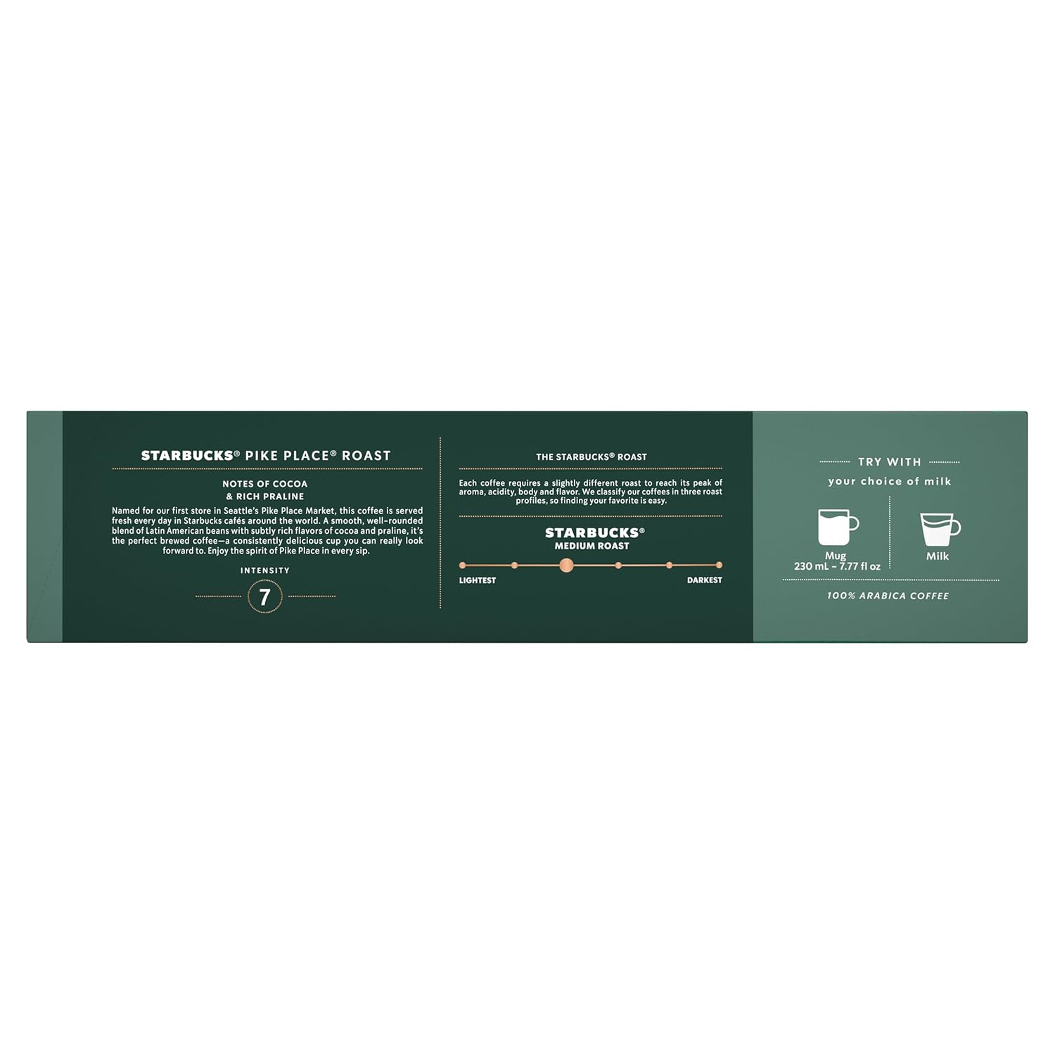 Starbucks by Nespresso Vertuo Coffee Pods - Pike Place Medium Roast, 30-Count, Brews 7.8 oz.