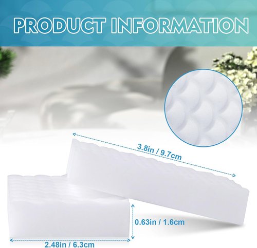 GLIMGLINT Magic Sponges - 12PK Powerful Cleaning Erasers | 2X Density Foam Pads for Multi-Surface Use
