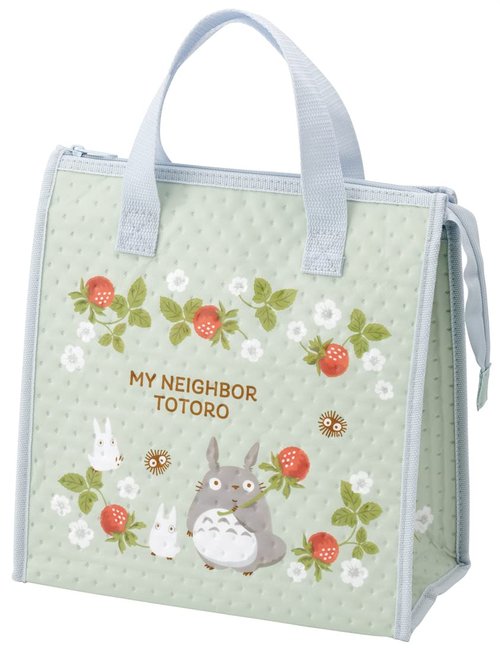 Skater My Neighbor Totoro Thermal Insulated Lunch Bag with Zip Closure - Rasberry