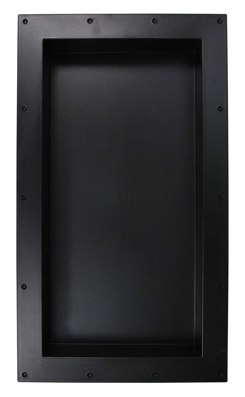 Over Mount Installation SHOWER CUBE Ready For Tile Waterproof Leak Proof Bathroom Recessed Shower Shelf Shower Niche Organizer Storage For Shampoo and Toiletry Storage (16" x 28", Black)