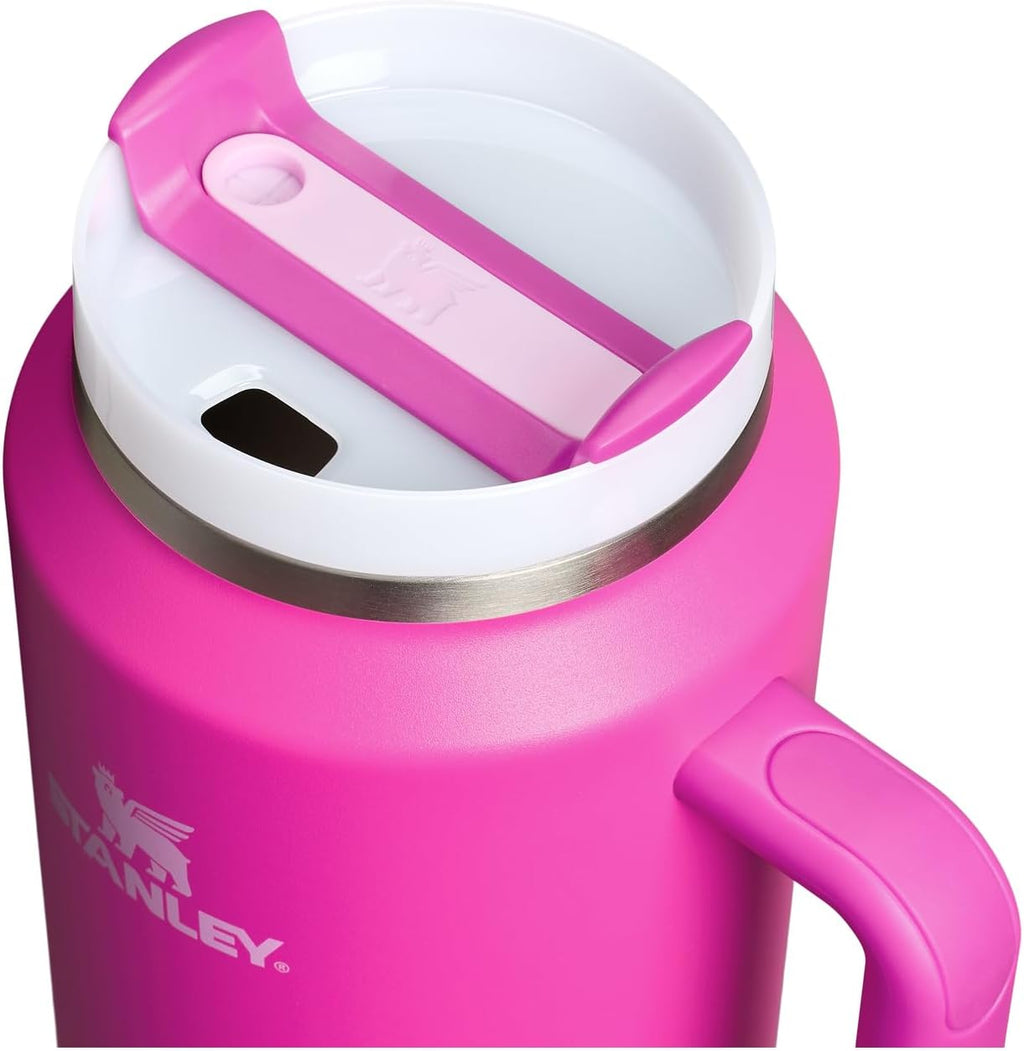 STANLEY Quencher H2.0 Tumbler - 64 oz Insulated Stainless Steel Cup with Handle & Straw | BPA-Free Violet Blossom