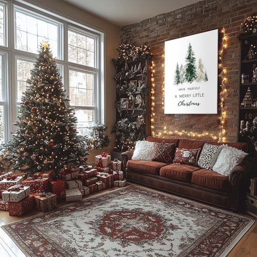 B.B.F MAKE Christmas Trees Wall Art Canvas - 16x20 Inch Rustic Holiday Decor