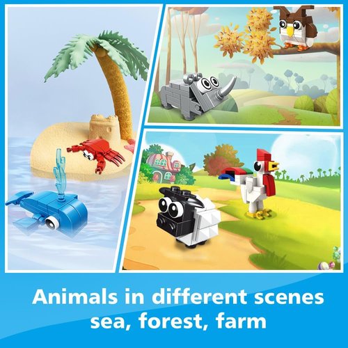 HOGOKIDS Animal Building Blocks - 30 Packs Party Favors for Kids | Perfect for Easter & Valentine's Gifts
