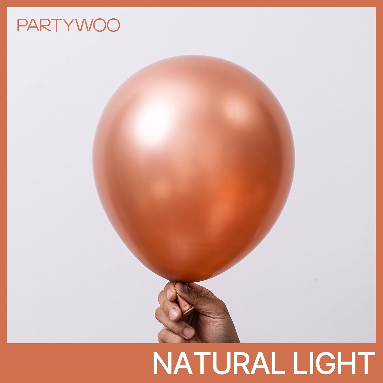PartyWoo Rose Gold Balloon Arch Kit - 140 Pcs in Various Sizes for Birthday & Wedding Decor