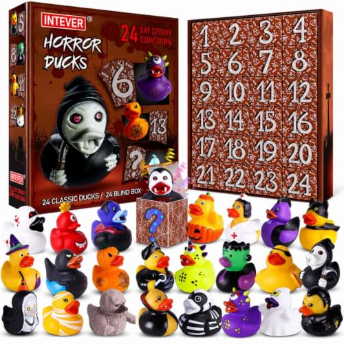 Horror Rubber Duck Advent Calendar - 24 Day Spooky Holiday Countdown