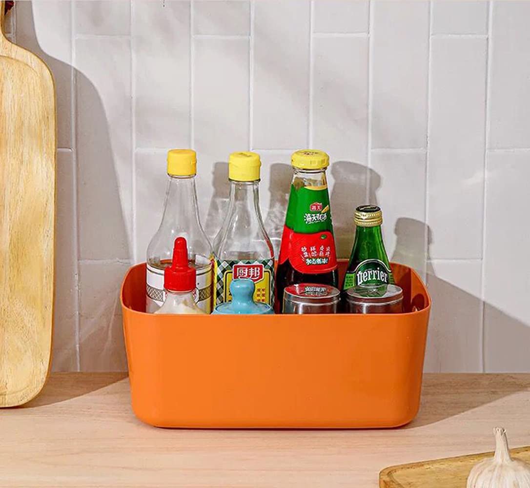 Feisco Set of 6 Cabinet Organizer,Durable and Stylish Storage Basket Storage Bin for Organizing Your Cabinet Kitchen Bathroom Desktop