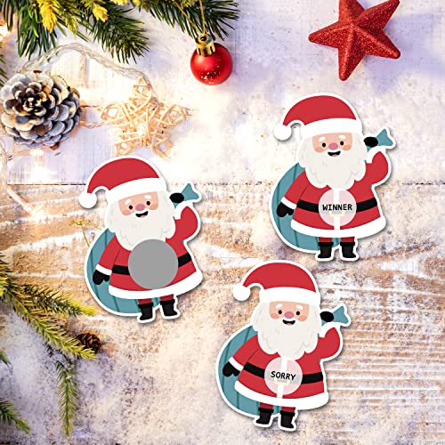 Christmas Scratch Off Game Cards - 40 Fun Holiday Party Favors for Adults