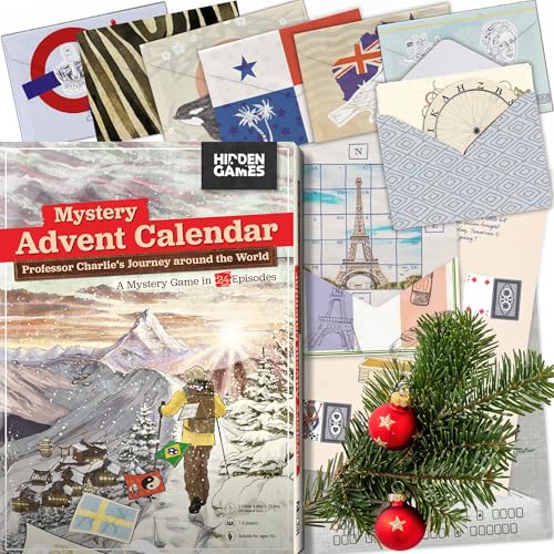 24-Day World Tour Puzzle Advent Calendar – Mystery Escape Room Game
