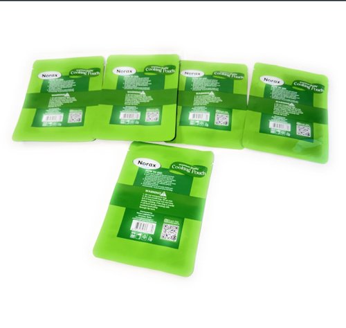 Norax Farm Multipurpose Cooking Pouch Pack of 100-Easy-to-Use for Moi Moi, Ogi, Agidi, Eko & Ofada, Green and White