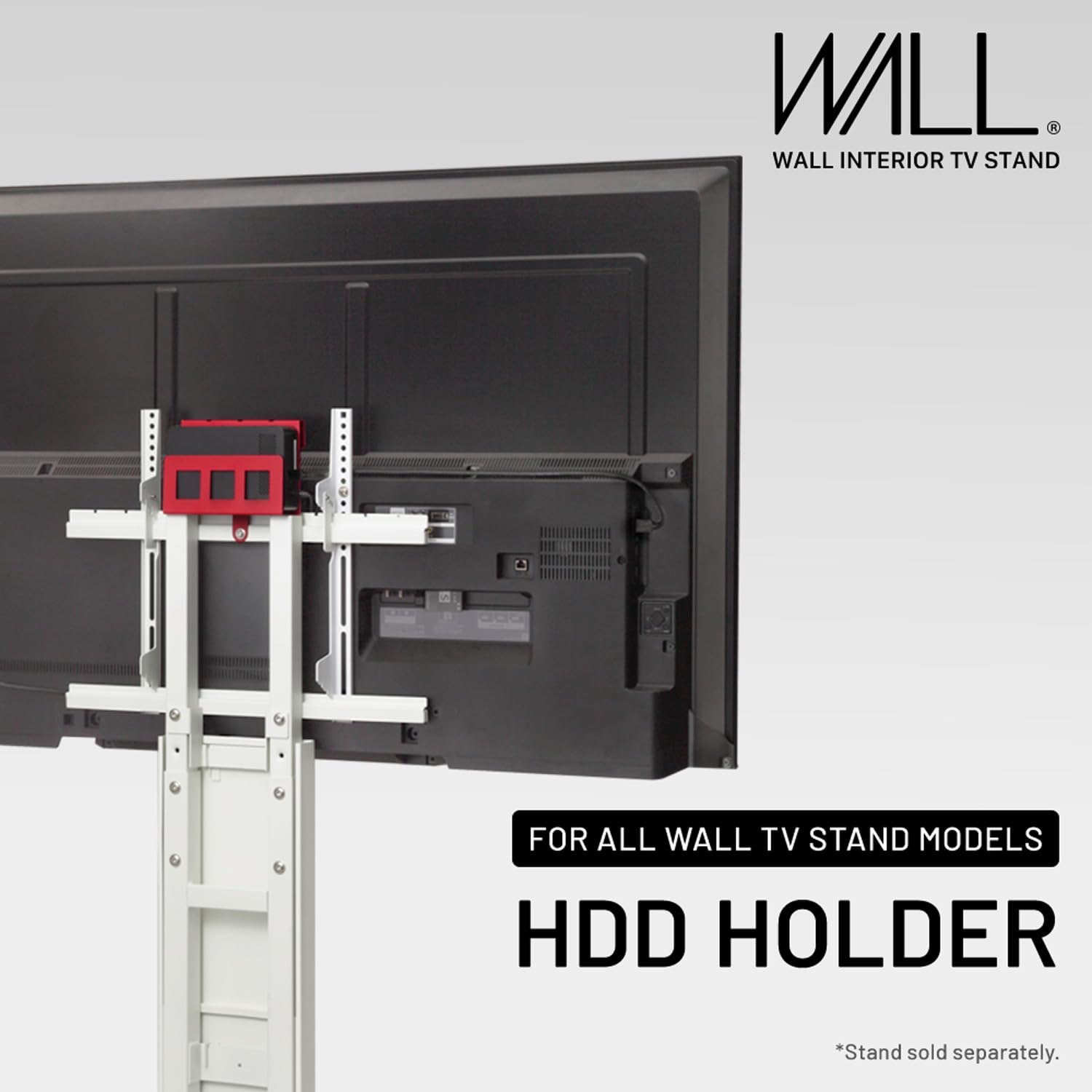 WALL HDD Hard Disk Drive, Streaming Device, Router, Modem Holder for All WALL TV Stand Models