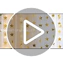 Golden Star Garland Banner - 104ft Glitter Hanging Decorations for Parties