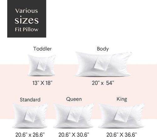 FAUNNA 600TC Cotton Pillow Protectors - Oeko-TEX Certified, Hotel Grade, Standard Size (20x26), 4 Pack, White