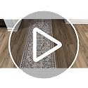 2x8 Washable Floral Runner Rug, Non-Slip Sage Green Boho Kitchen Carpet