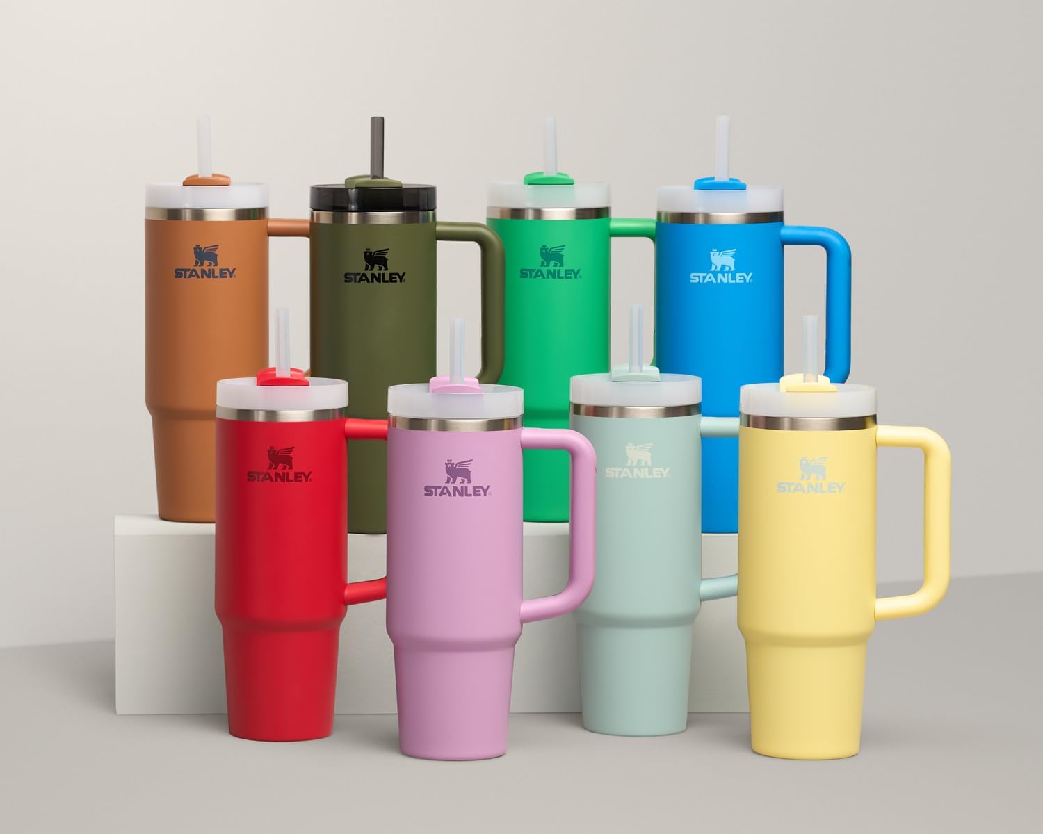 STANLEY Quencher H2.0 Tumbler - 30 oz Insulated Stainless Steel Cup with Handle & Straw | Meadow Color