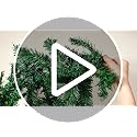 Suncalla 2 Pack 12 ft Alaskan Pine Christmas Garland Greenery - Thick Snowy Artificial Garlands