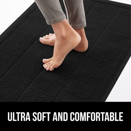 GORILLA GRIP Dirt Grabber Doormat - Durable Mesh Weave, Low Profile, 35x23, Black | Heavy Duty Mud Scraper for High Traffic Areas
