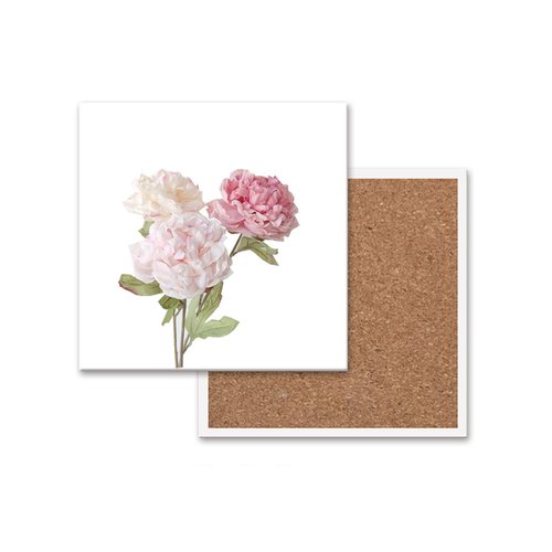 4Pcs Square Blank Ceramic Coaster DIY Coasters 4-Inch Crafts Tiles Coasters with Cork Backing Pads for Painting, DIY Crafts, Decorate Your Own Coaster DIY Project, White