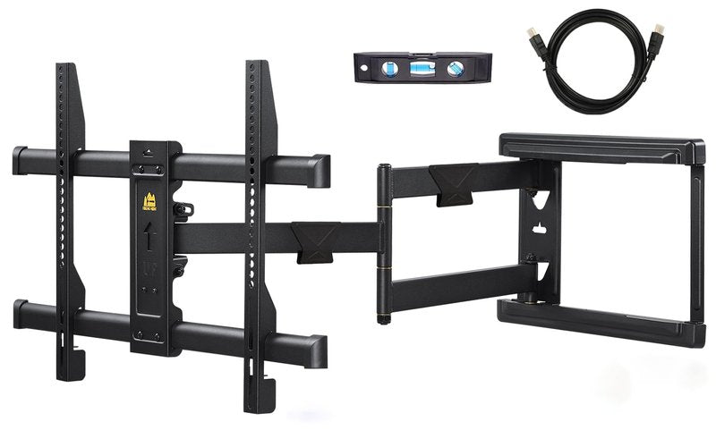 FORGING MOUNT Long Arm TV Mount for Most 37-75 Inch TVs, 30 Inch Long Extension Arm Corner TV Wall Mount, Full Motion Wall Mount Swivel, Tilt, Articulating VESA 600X400mm,Holds up to 100lbs