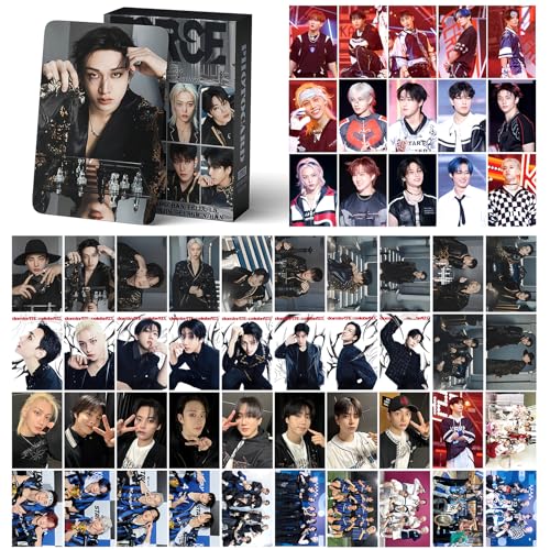 Kpop Idol Photocard Set 127 Piece Bundle with 55 Cards and 72 Stickers