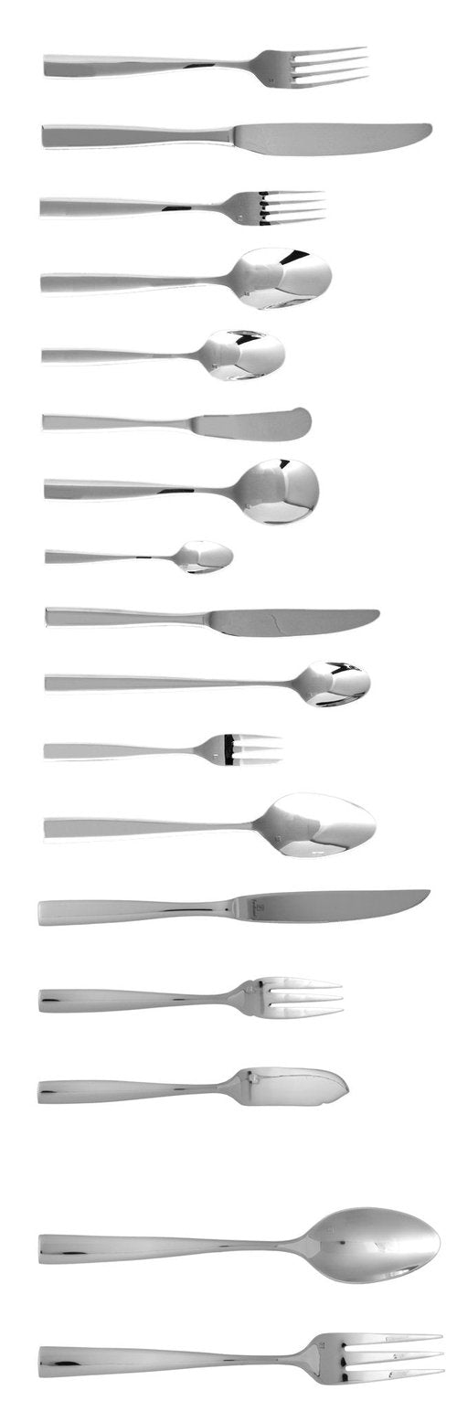 Fortessa Lucca 18/10 Stainless Steel Flatware Espresso Spoon, Set of 12