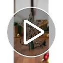 10-Light Clear Star Christmas Tree Topper - 7-Inch Pre-Lit Treetop