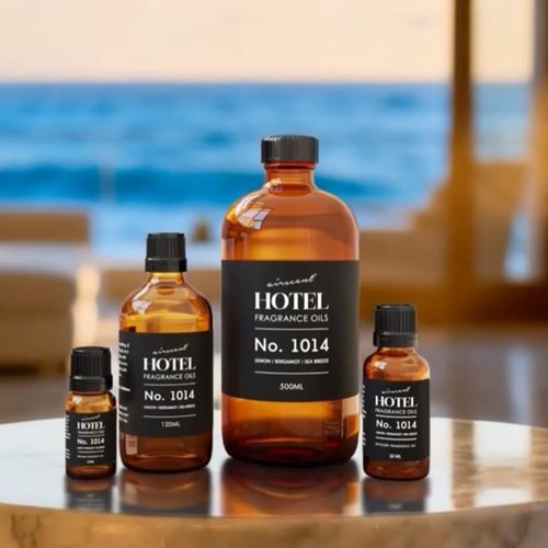 AirScent Hotel Diffuser Oil No. 1014 - Iconic 5-Star Coastal Blend - Lemon Bergamot Sea Breeze - 10 mL Premium Fragrance Oil for Diffusers and Crafting