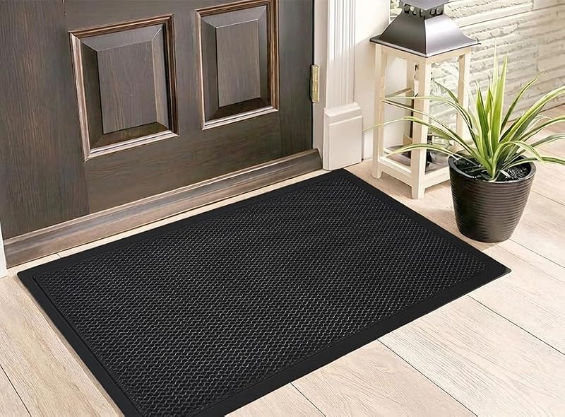 Heavy-Duty Quick-Dry Door Mat, 23"x35" Non-Slip Indoor & Outdoor Floor Mat