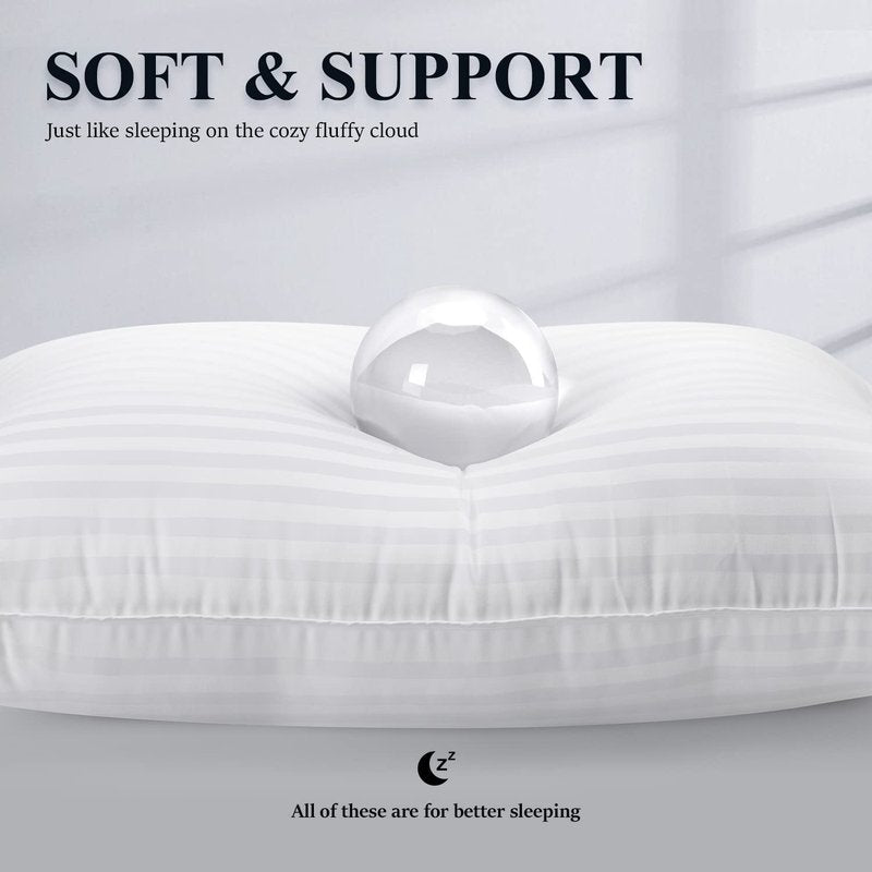 COZSINOOR GP-002 Bed-Pillows, Queen (Pack of 2), White 2 Count