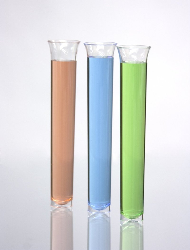 Party Essentials N151521 Hard Plastic Tube Shot, 1.5 oz. Capacity, Clear (12 Packs of 15)