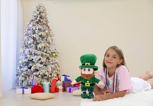 illuOKey Leprechaun Plush Doll - 16-Inch Toy for Kids | Perfect St. Patrick's Day Decoration