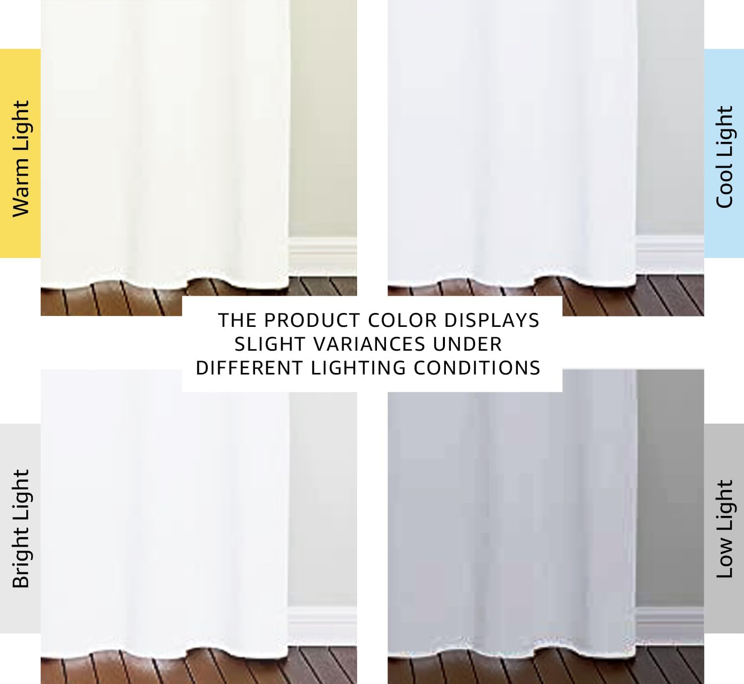 NICETOWN Curtain Set | 50% Light Reducing Drapes for Living Room & Patio Door - 2 Panels, 42"x84", Pure White