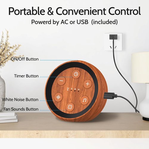 White Noise Machine Sleep Sound Machine with 32 Soothing Sounds Loud Brown Noise Machine with 36 Volume Levels 4 for Baby Kid Adults Noise Cancelling Machine Timer for Office Privacy
