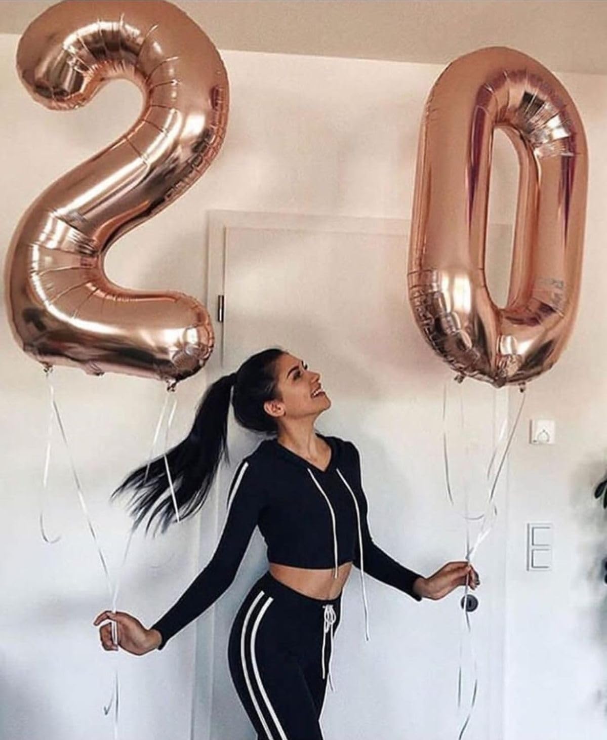 50 Balloon Number - Foil 40 Inch Rose Gold 50th Birthday Decoration for Men & Women