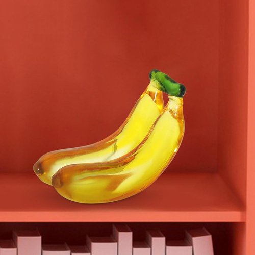 Lindagary Fruit Sculpture - Modern Miniature Banana Figurine | Artificial Fruit Ornament for Home Decor